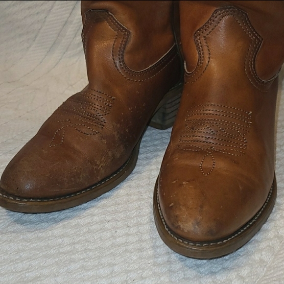 Women's Handmade Genuine Leather Cowboy Boots - Picture 7 of 12